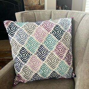 Pottery Barn Teen Embroidered Pillow Cover